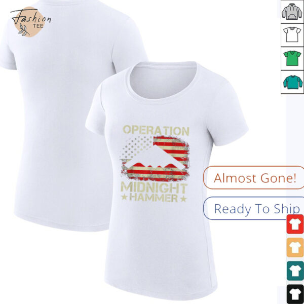 Retro Operation Midnight Hammer with American Flag T Shirt