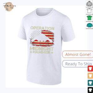 Retro Operation Midnight Hammer with American Flag T Shirt