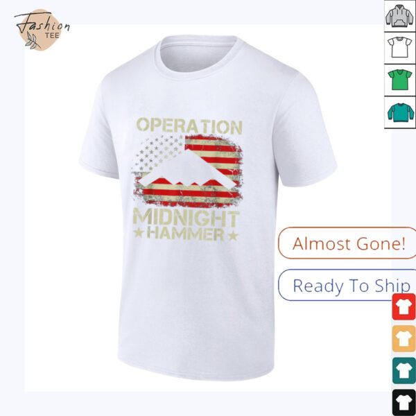 Retro Operation Midnight Hammer with American Flag T Shirt