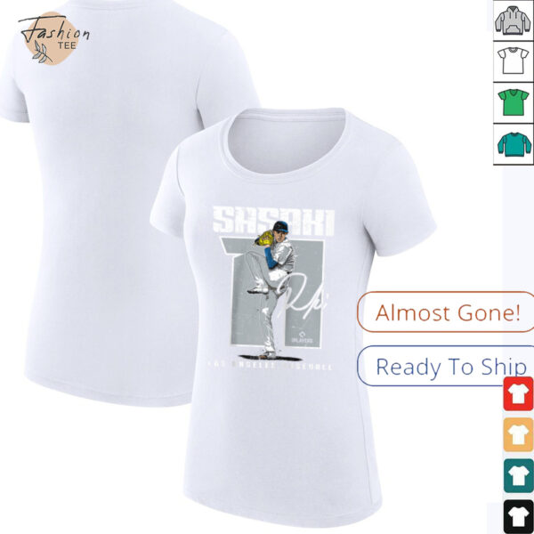 Roki Sasaki  Los Angeles D MLB Baseball Players MLBROS201M Raglan Shirt
