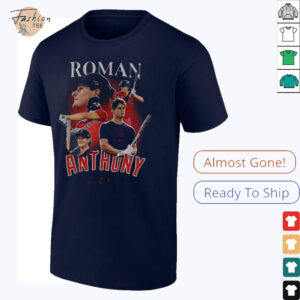 Roman Anthony Boston Red Sox MLB Baseball signature graphic shirt2 1