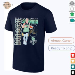 Sabrina Ionescu New York Liberty player number signature shirt