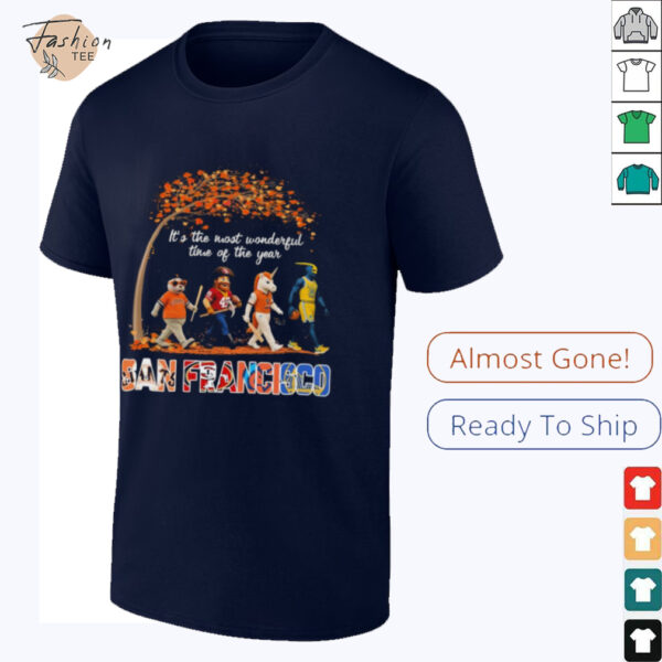 San Francisco Sports Teams Mascot Abbey Road It’s The Most Wonderful Time Of The Year Shirt