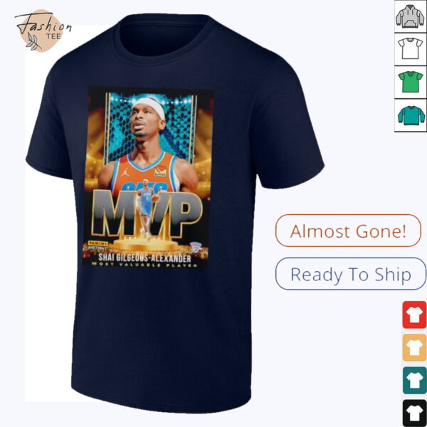 Shai Gilgeous Alexander 2025 MVP Oklahoma City Thunder basketball shirt