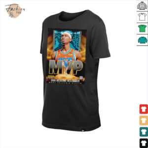 Shai Gilgeous Alexander 2025 MVP Oklahoma City Thunder basketball shirt