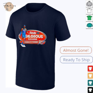 Shai Gilgeous Alexander OKC Thunder Basketball Playoffs 2025 shirt3