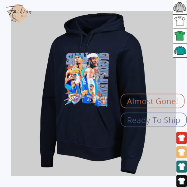 Shai Gilgeous Alexander Oklahoma City Thunder player collage shirt