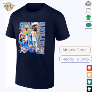 Shai Gilgeous Alexander Oklahoma City Thunder player collage shirt3