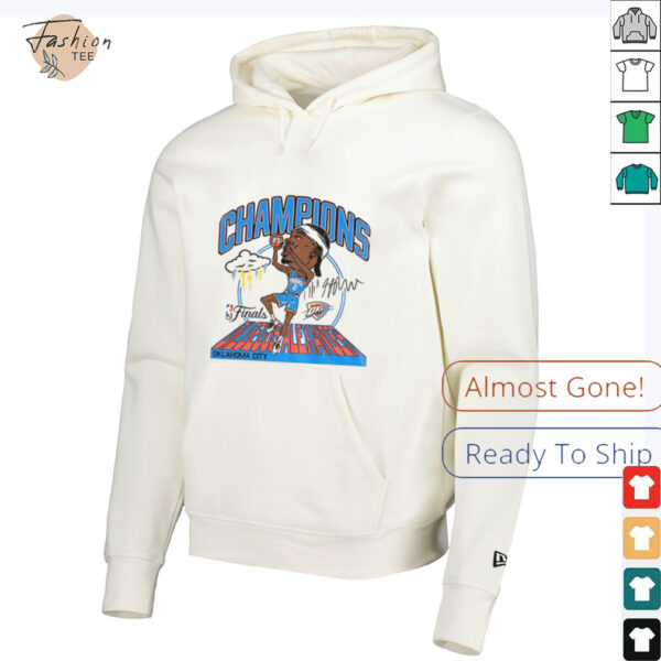 Shai Gilgeous Alexander caricature Oklahoma City Thunder NBA Finals Champions signature shirt