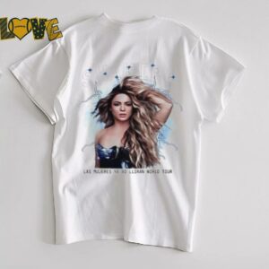Shakira Las Mujeres Ya No Lloran Tour Concert Shirt 2025 Latin Pop Music Tour Merch Tee3