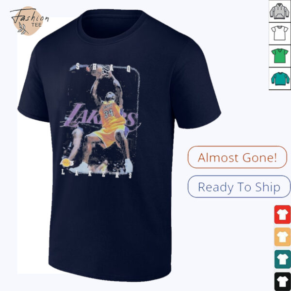 Shaquille O’Neal Los Angeles Lakers Hardwood NBA Legends T Shirts