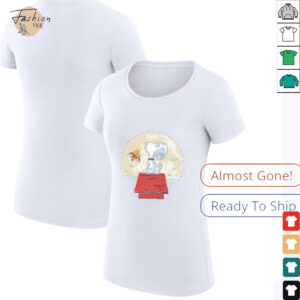 Snoopy and Woodstock on the chimney shirt