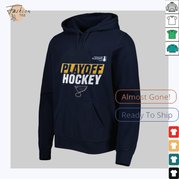 St. Louis Blues Blue 2025 Stanley Cup Playoffs Breakout V Neck T Shirt