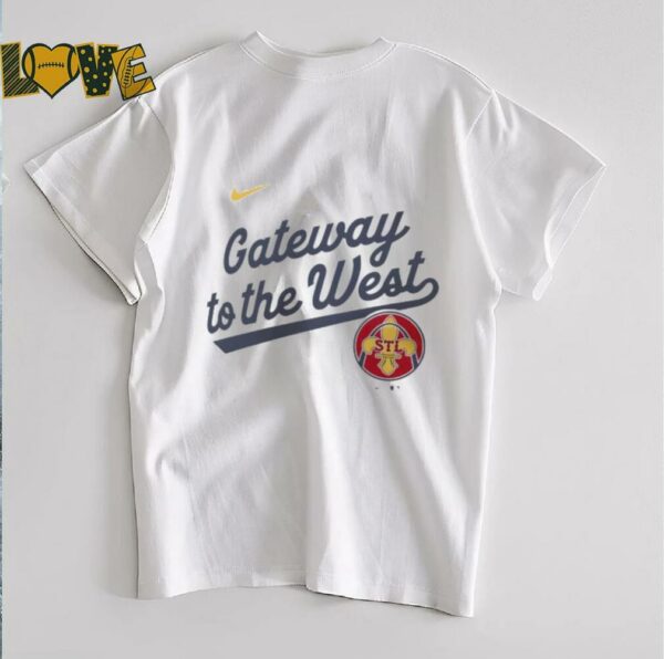 St. Louis Cardinals Gateway to the West 2025 City Connect Team Phrase Script Legend shirt