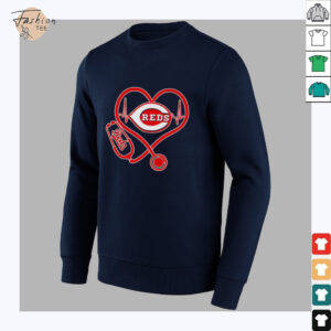 Stethoscope heartbeat Cincinnati Reds Pride shirt