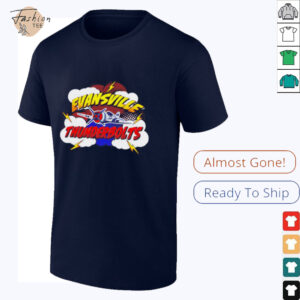 Super Hero Evansville Thunderbolts Hockey shirt3