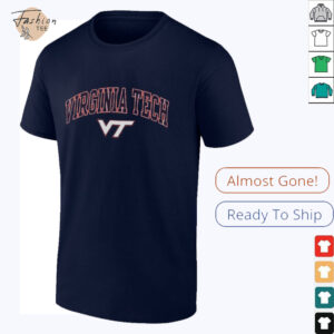 Tech Hokies Champion Arched T Shirt