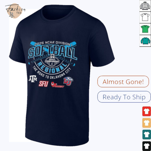 Texas A&M SFU Marist Red Foxes Liberty Flames NCAA Division I Softball Regional 2025 shirt