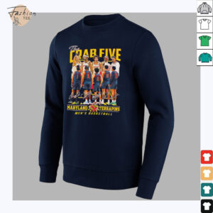 The Crab Five Maryland Terrapins Men’s Basketball Name Signature shirt
