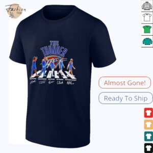 The Thunder Nation Abbey Road players signatures shirt