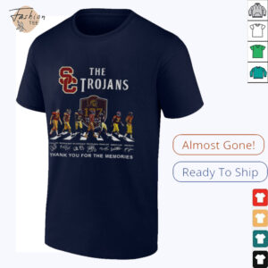 The USC Trojans Abbey Road 137 Years Thank You For The Memories signatures shirt