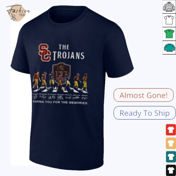 The USC Trojans Abbey Road 137 Years Thank You For The Memories signatures shirt