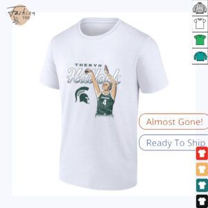 Theryn Hallock Michigan State Spartans Basketball T Shirt0