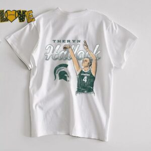 Theryn Hallock Michigan State Spartans Basketball T Shirt3