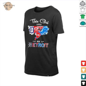This girl loves her Detroit map shirt