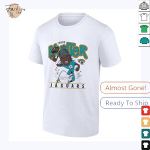 Travis Hunter Jacksonville Jaguars Homage 2025 NFL Draft Caricature Player Graphic Tri Blend T Shirt3