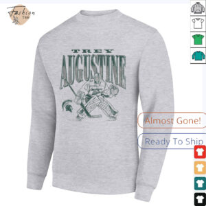 Trey Augustine Michigan State Spartans Hockey Goalie T Shirt2