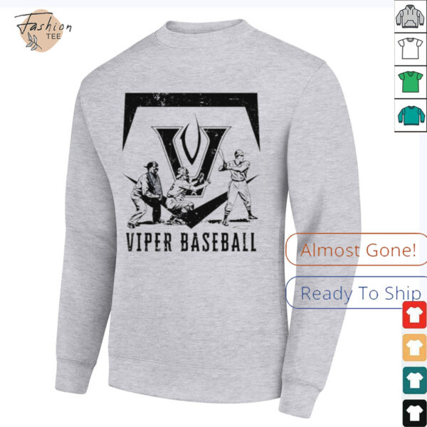 Vandegrift Vipers Baseball Batter logo shirt