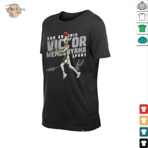 Victor Wembanyama San Antonio Spurs basketball player slant signature shirt1