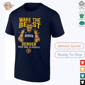 Wake The Beast Denver Nuggets Playoffs Cotton Shirt