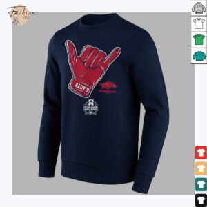 Wehiwa Aloy CWS Shaka Arkansas Baseball NCAA T Shirt