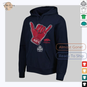 Wehiwa Aloy CWS Shaka Arkansas Baseball NCAA T Shirt