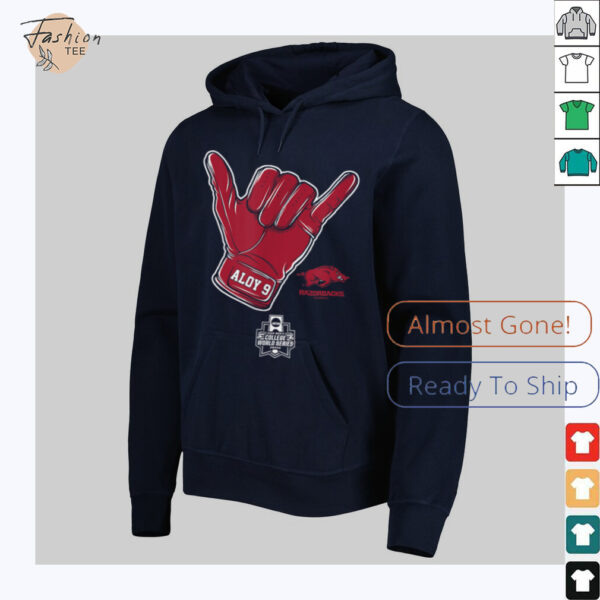 Wehiwa Aloy   CWS Shaka   Arkansas Baseball   NCAA T Shirt