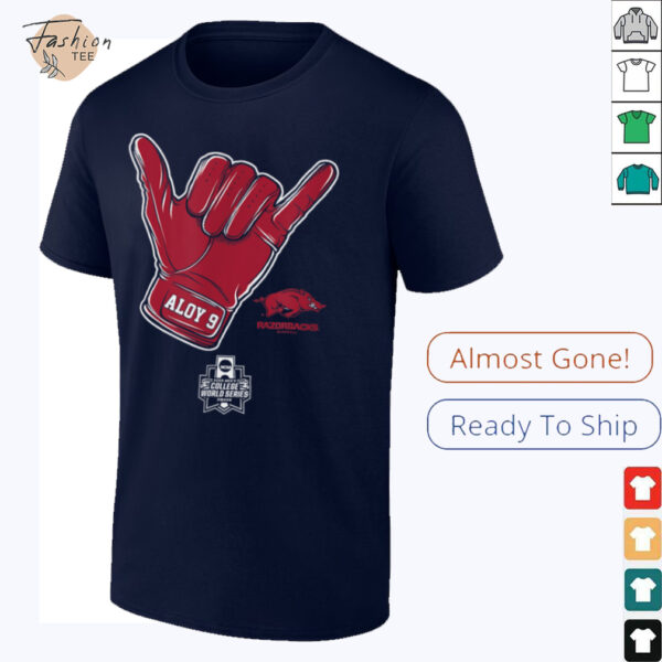 Wehiwa Aloy   CWS Shaka   Arkansas Baseball   NCAA T Shirt