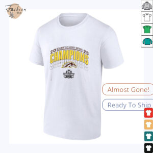 Western Michigan Broncos 2025 National Mens Hockey Champions Short Sleeve...