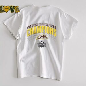 Western Michigan Broncos 2025 National Mens Hockey Champions Short Sleeve...