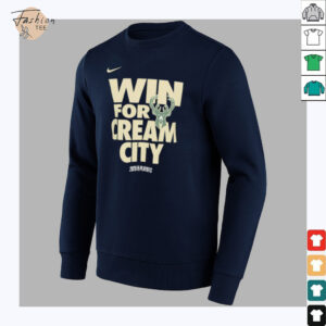 Win for cream city Milwaukee Bucks 2025 NBA Playoffs shirt
