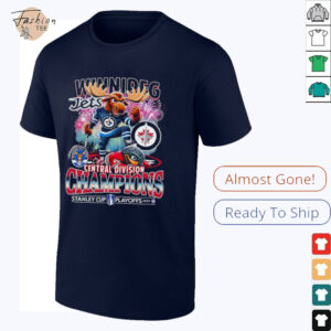Winnipeg Jets Central Division Champions Stanley Cup Playoffs 2025 mascot...
