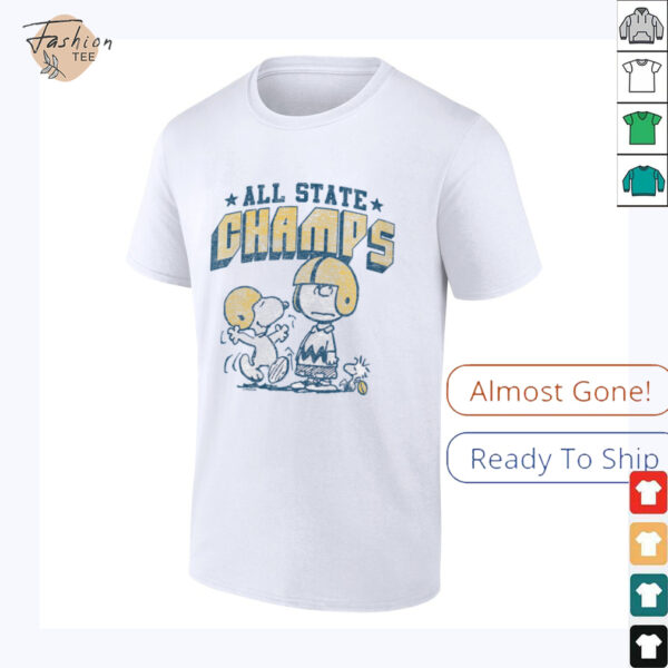 Womens Charlie Brown & Snoopy Football State Champs Shirt