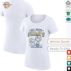 Womens Charlie Brown & Snoopy Football State Champs Shirt
