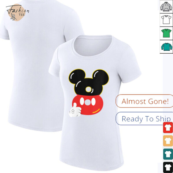Womens Disney Mickey Numbers _8_ Eighth 8th Birthday Party Gift Shirt