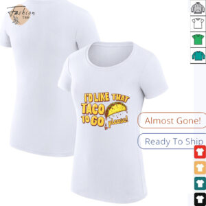 Womens I'd Like That Taco To Go V Neck T Shirt