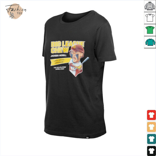 Big League Chew Jackson Merrill Late inning Lemonade The Ballplayers Bubble Gum shirt