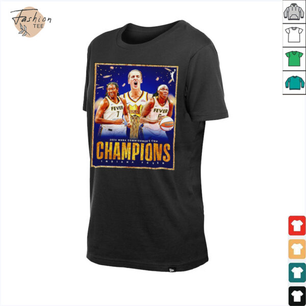 2025 WNBA Commissioner’s Cup Champions Indiana Fever poster shirt