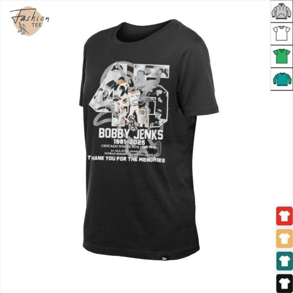 45 Bobby Jenks 1981 2025 Chicago White Sox thank you for the memories shirt