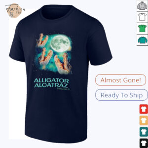 Three Alligator Alcatraz Everglades Florida under moon shirt
